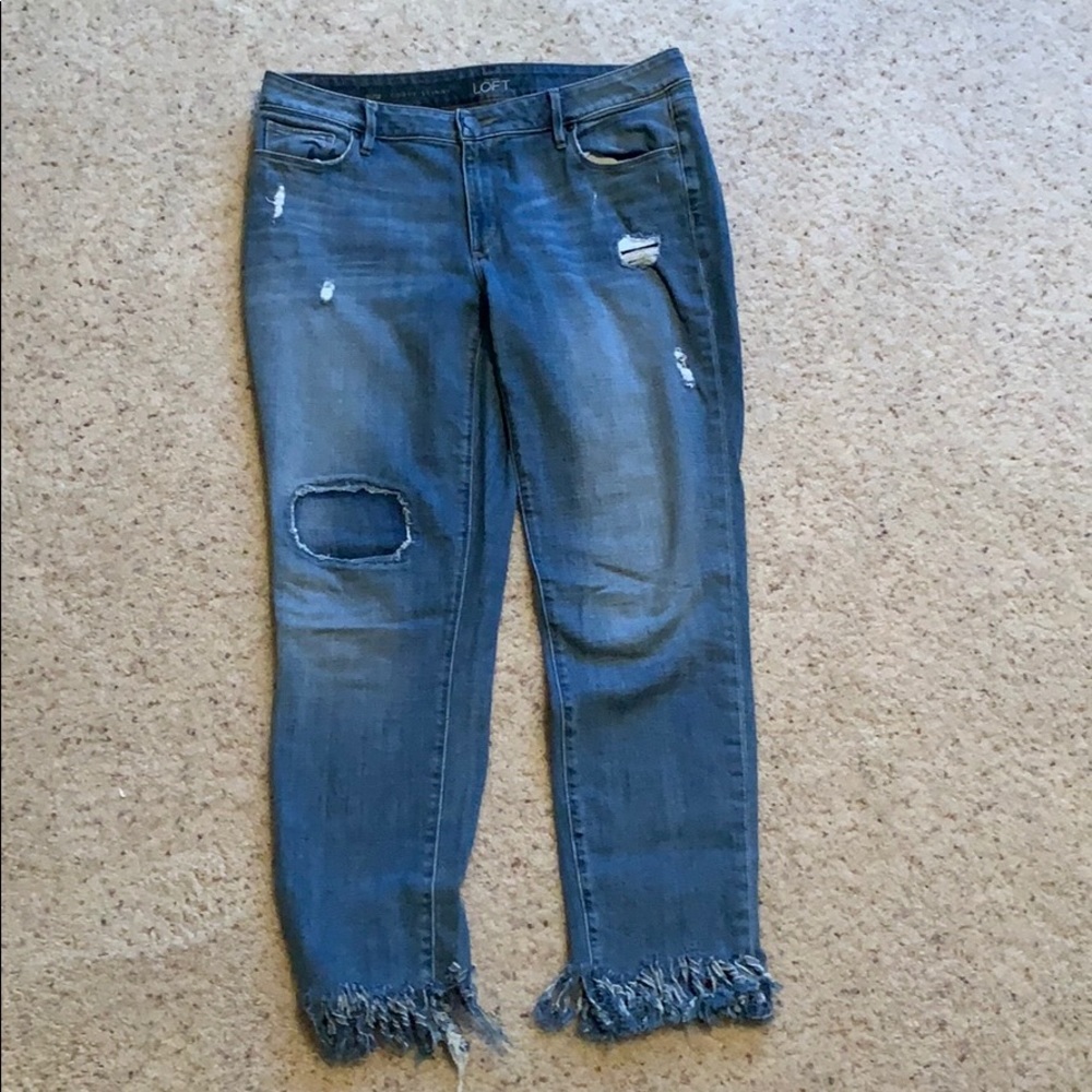 Ann Taylor Loft Fringe Capri
